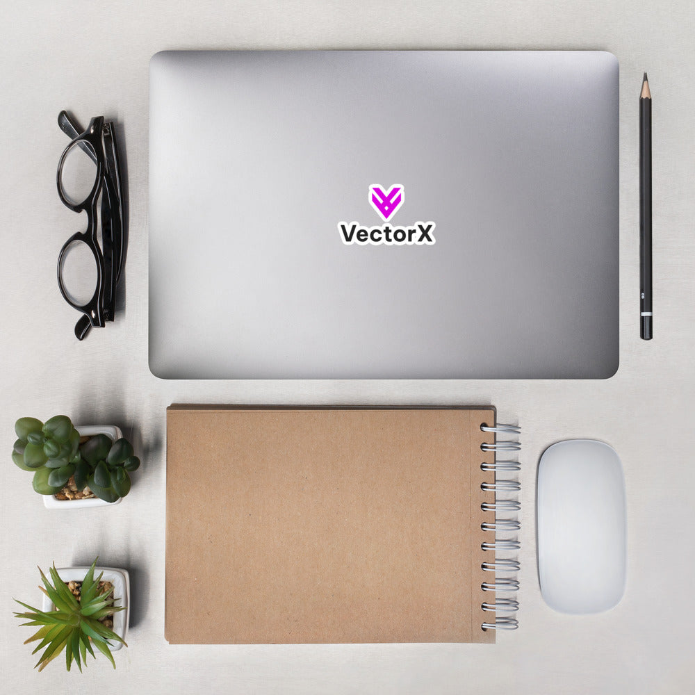 Bubble-free Logo Stickers (Fuchsia)