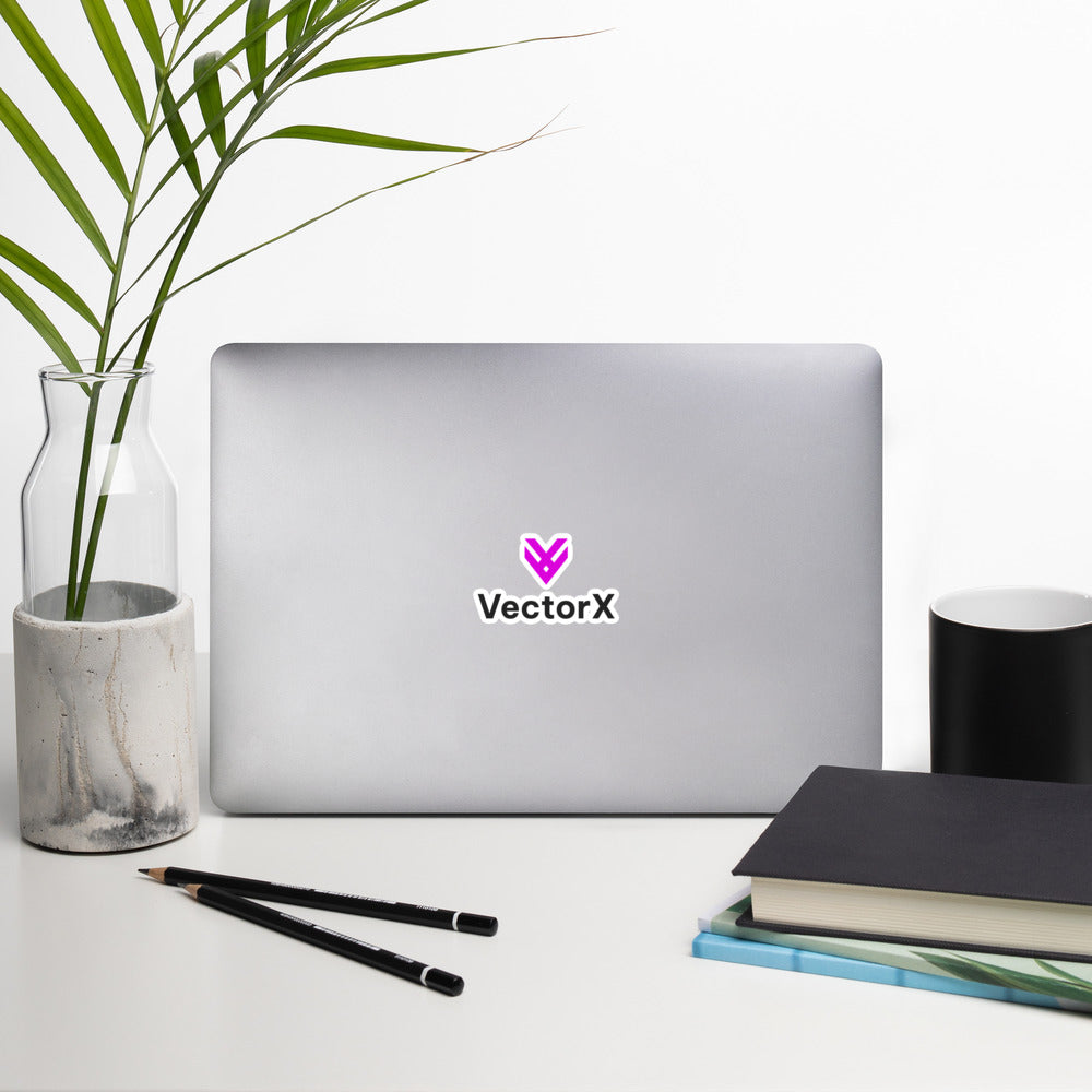 Bubble-free Logo Stickers (Fuchsia)