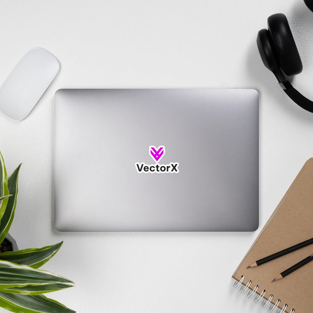 Bubble-free Logo Stickers (Fuchsia)