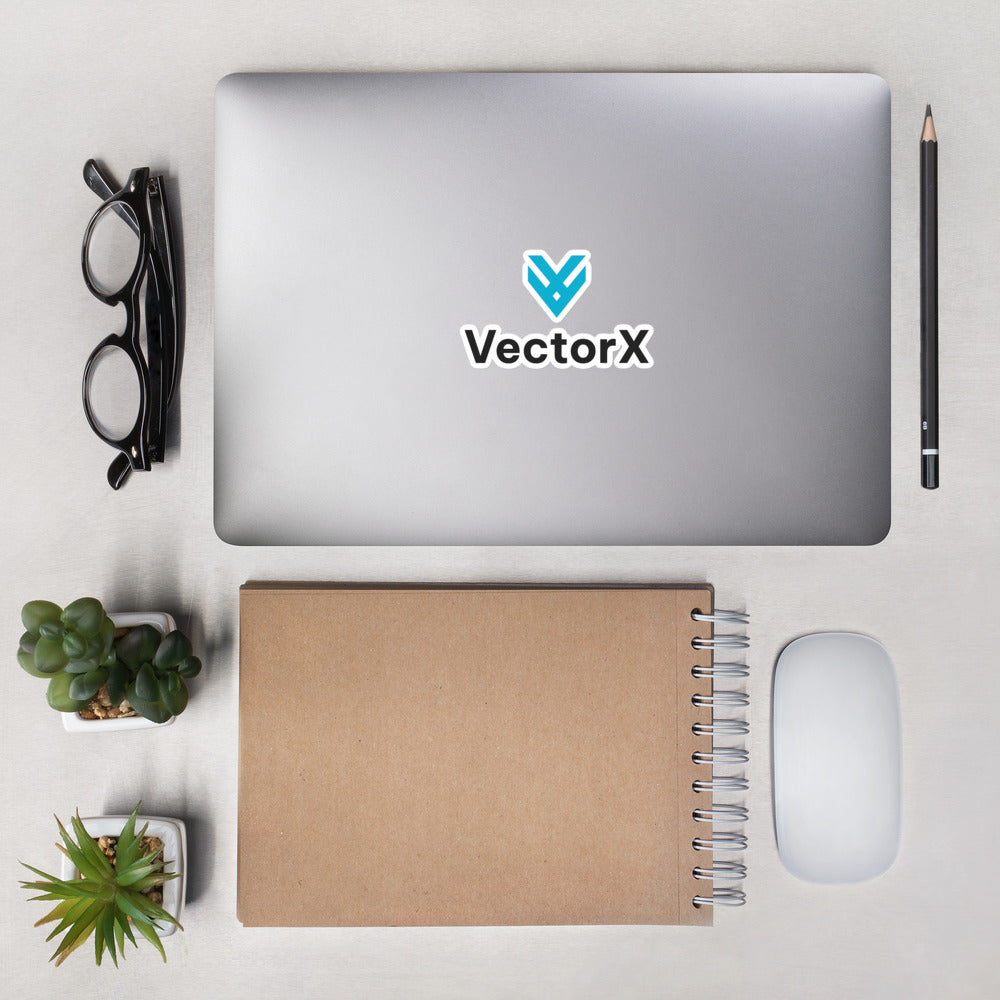 Bubble-free Logo Stickers (Aqua)