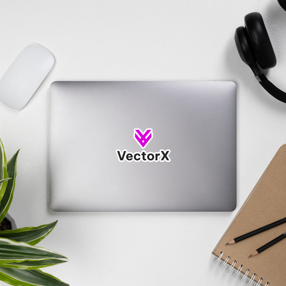 Bubble-free Logo Stickers (Fuchsia)