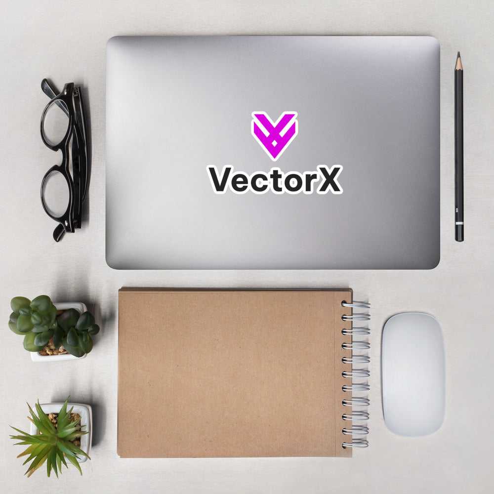 Bubble-free Logo Stickers (Fuchsia)