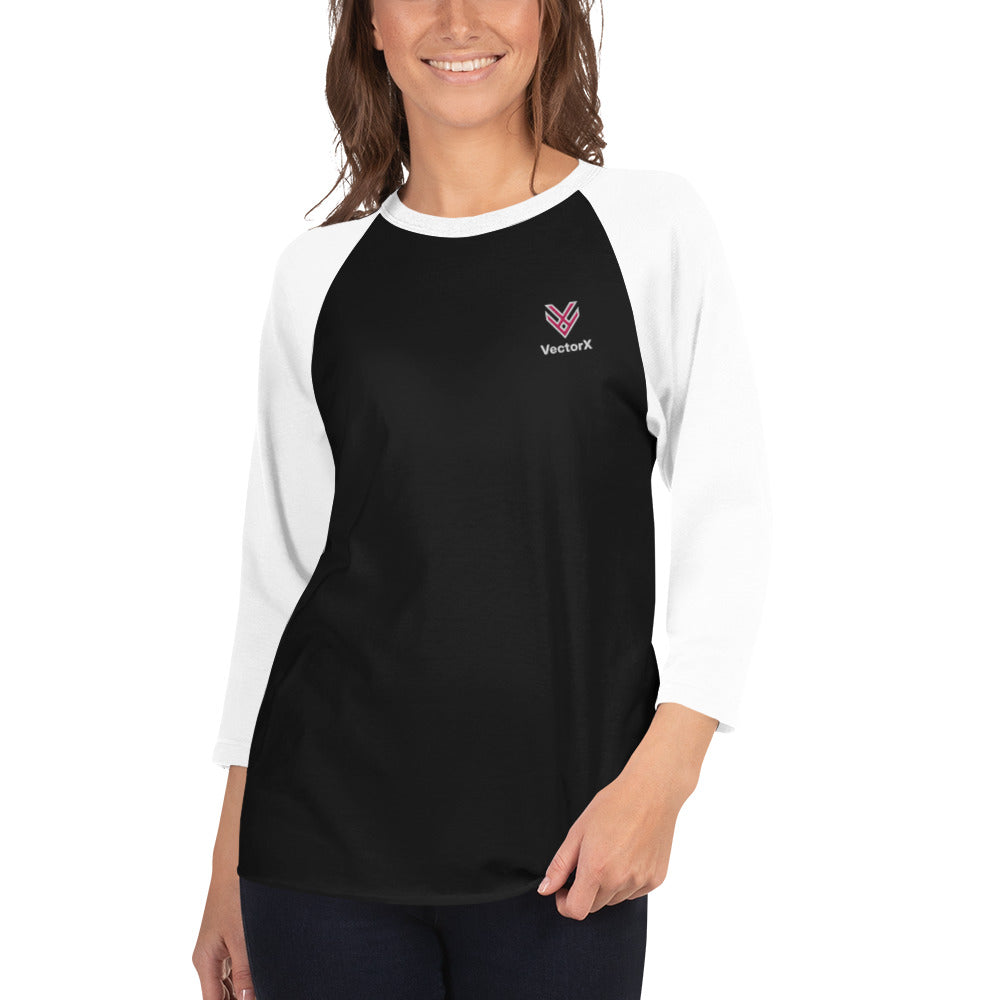3/4 Sleeve Raglan Logo T-Shirt