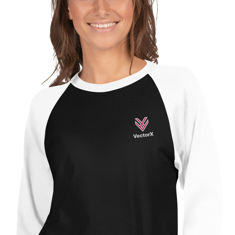 3/4 Sleeve Raglan Logo T-Shirt