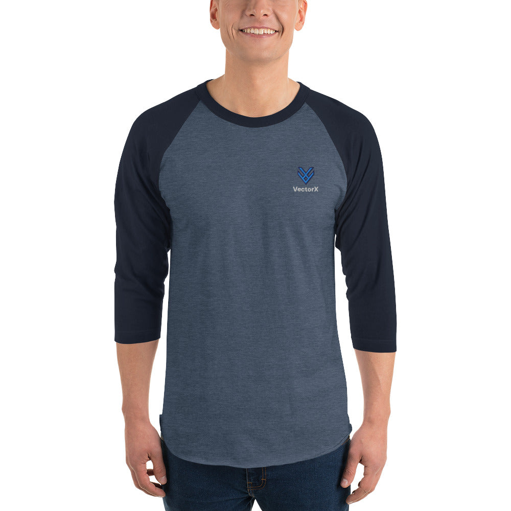 3/4 Sleeve Raglan Logo T-Shirt