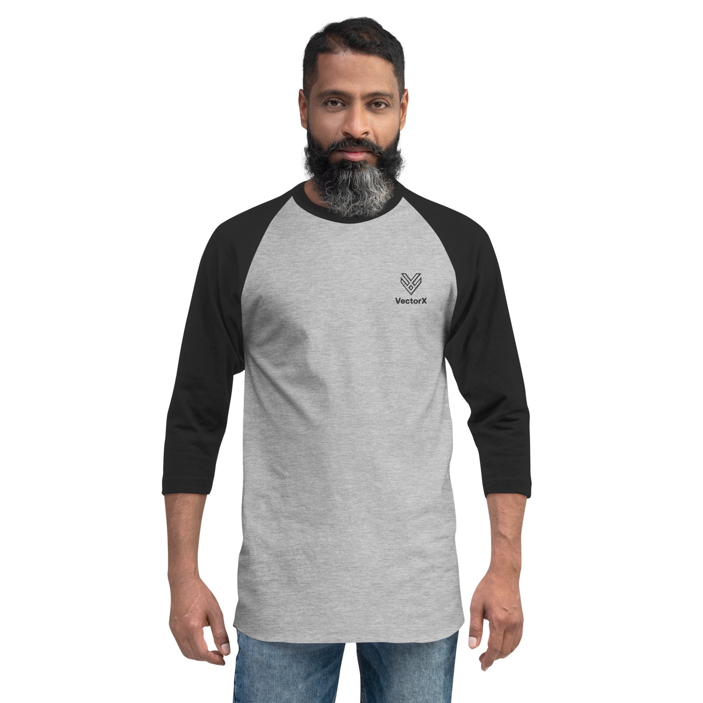 3/4 Sleeve Raglan Logo T-Shirt
