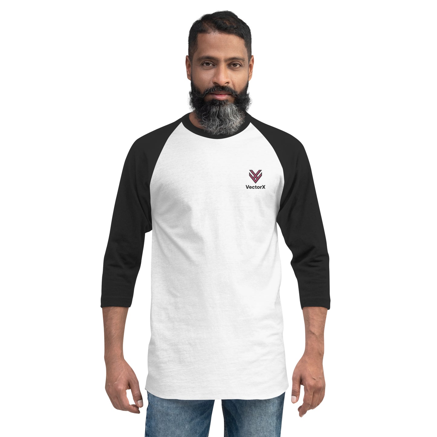 3/4 Sleeve Raglan Logo T-Shirt