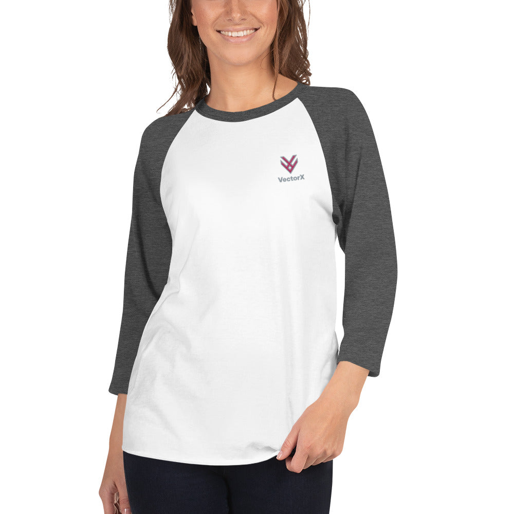 3/4 Sleeve Raglan Logo T-Shirt