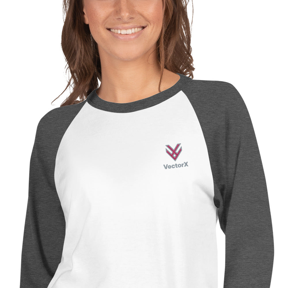 3/4 Sleeve Raglan Logo T-Shirt