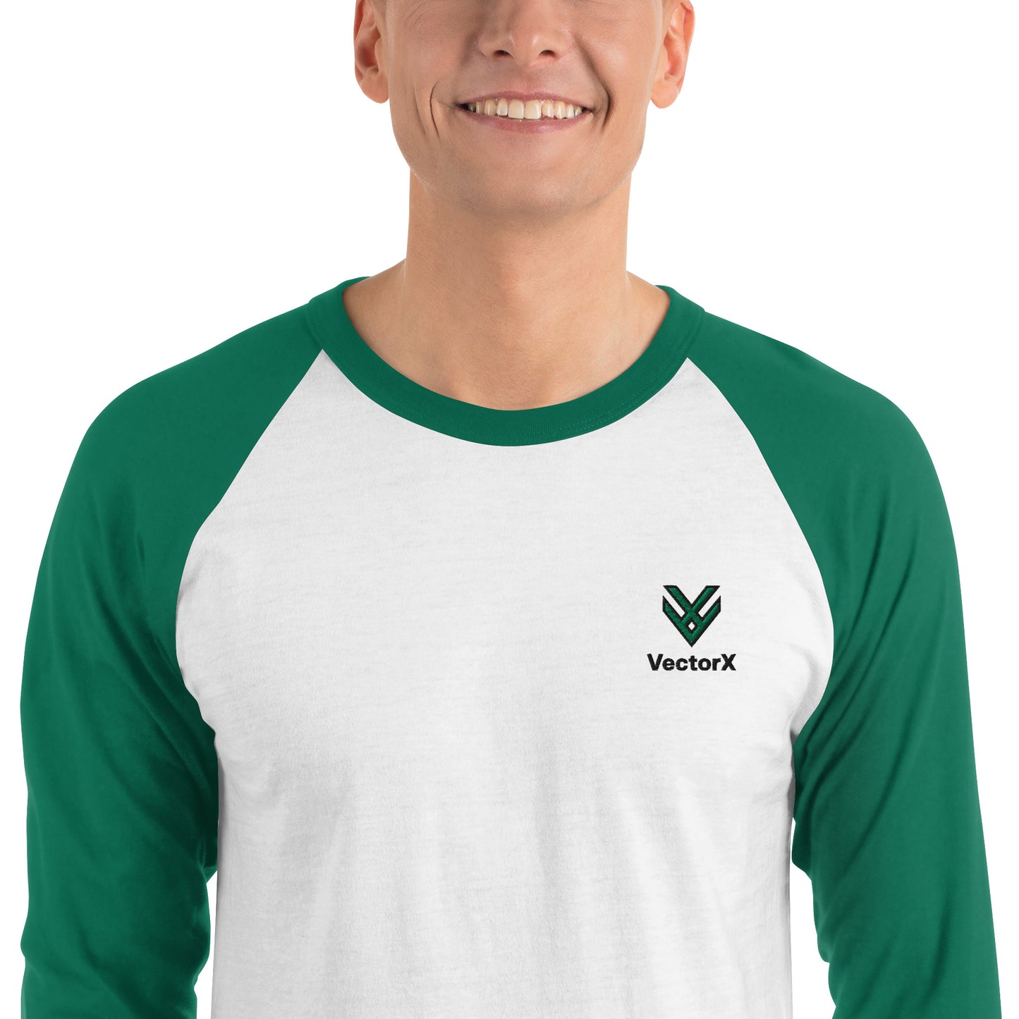 3/4 Sleeve Raglan Logo T-Shirt