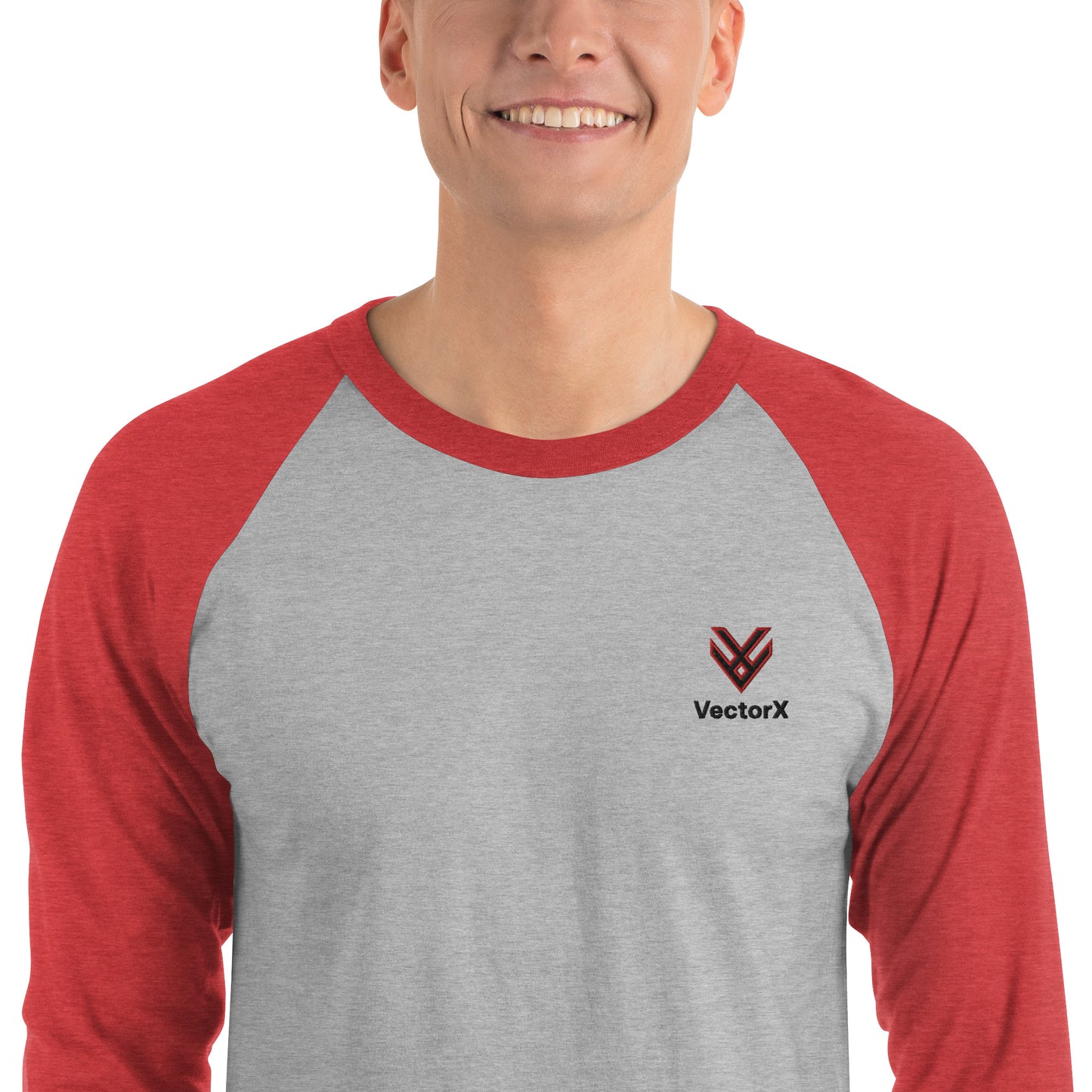 3/4 Sleeve Raglan Logo T-Shirt