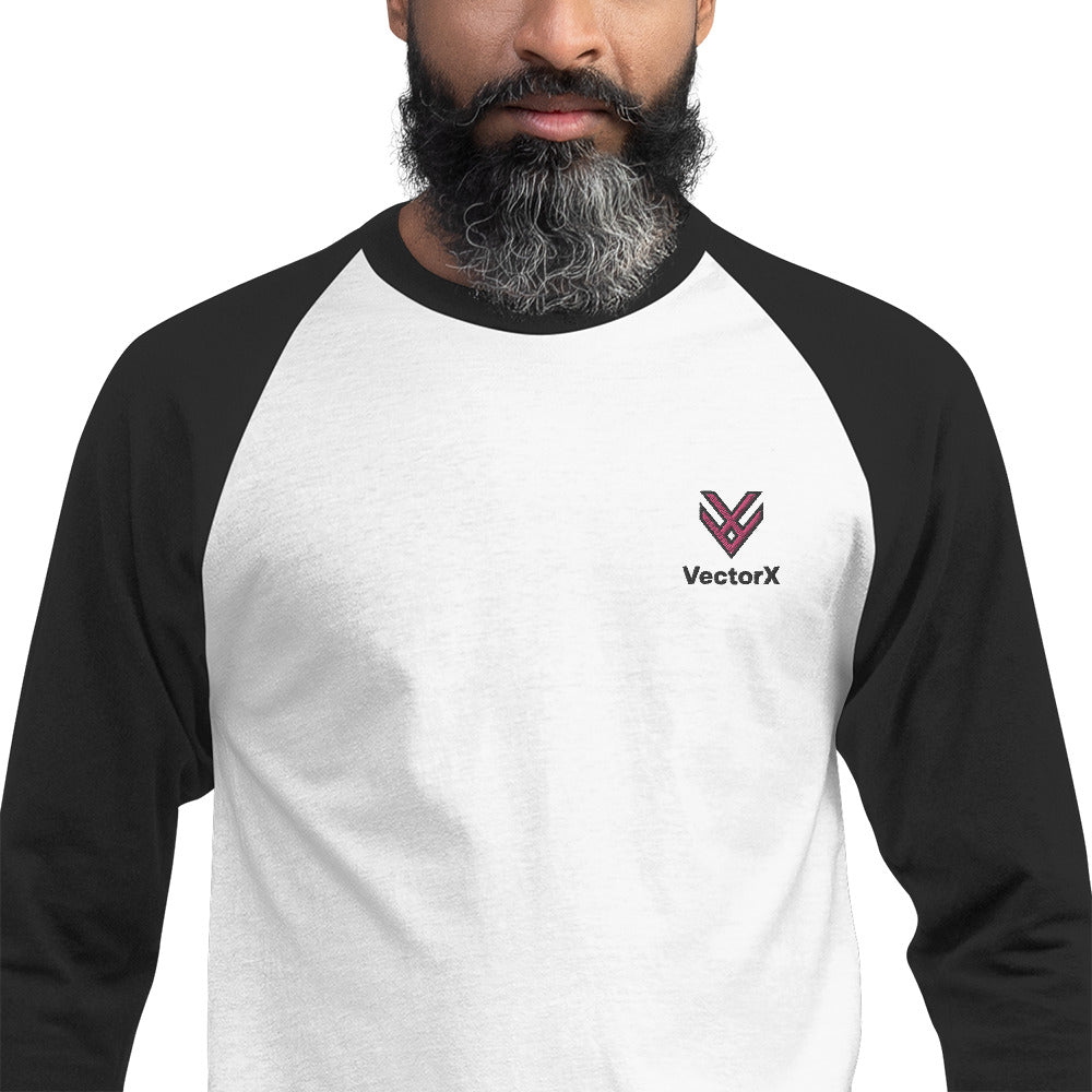 3/4 Sleeve Raglan Logo T-Shirt