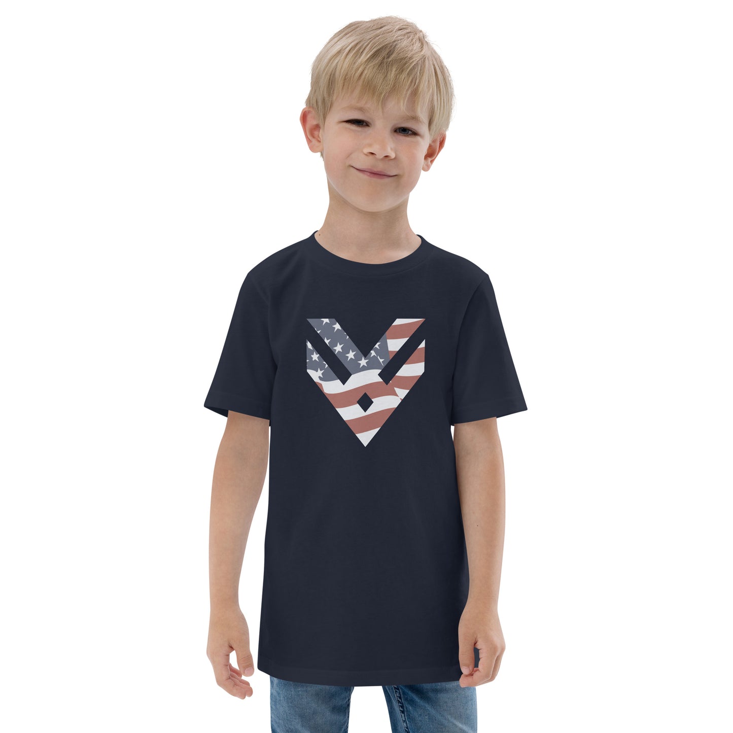 Kids American Flag Icon T-Shirt